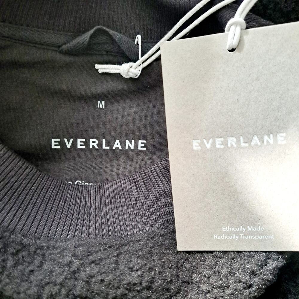 Everlane The ReNew Fleece Oversized Crew Sz M - Picture 4 of 10